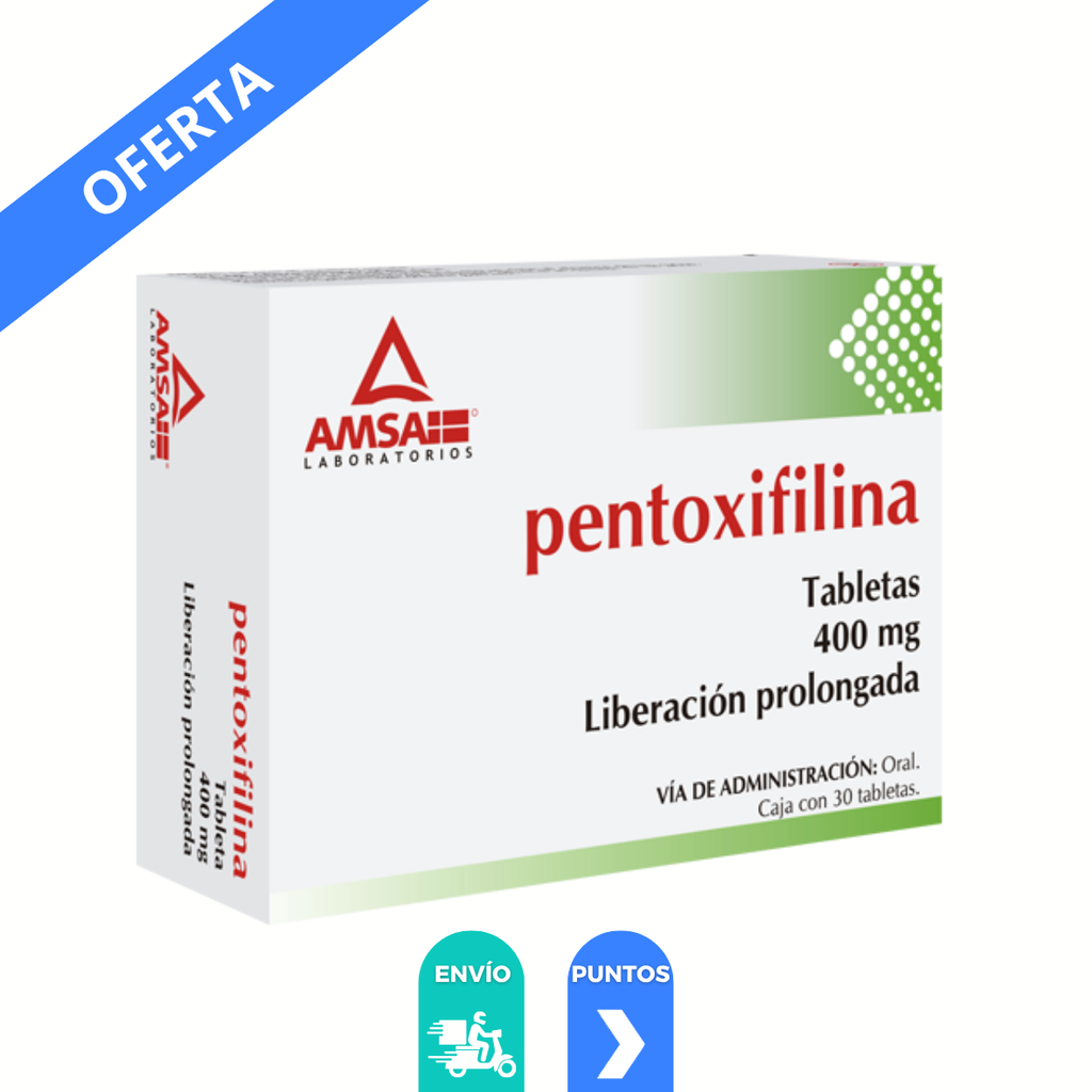 PENTOXIFILINA 400 MG C/30 TAB LP LAB AMSA