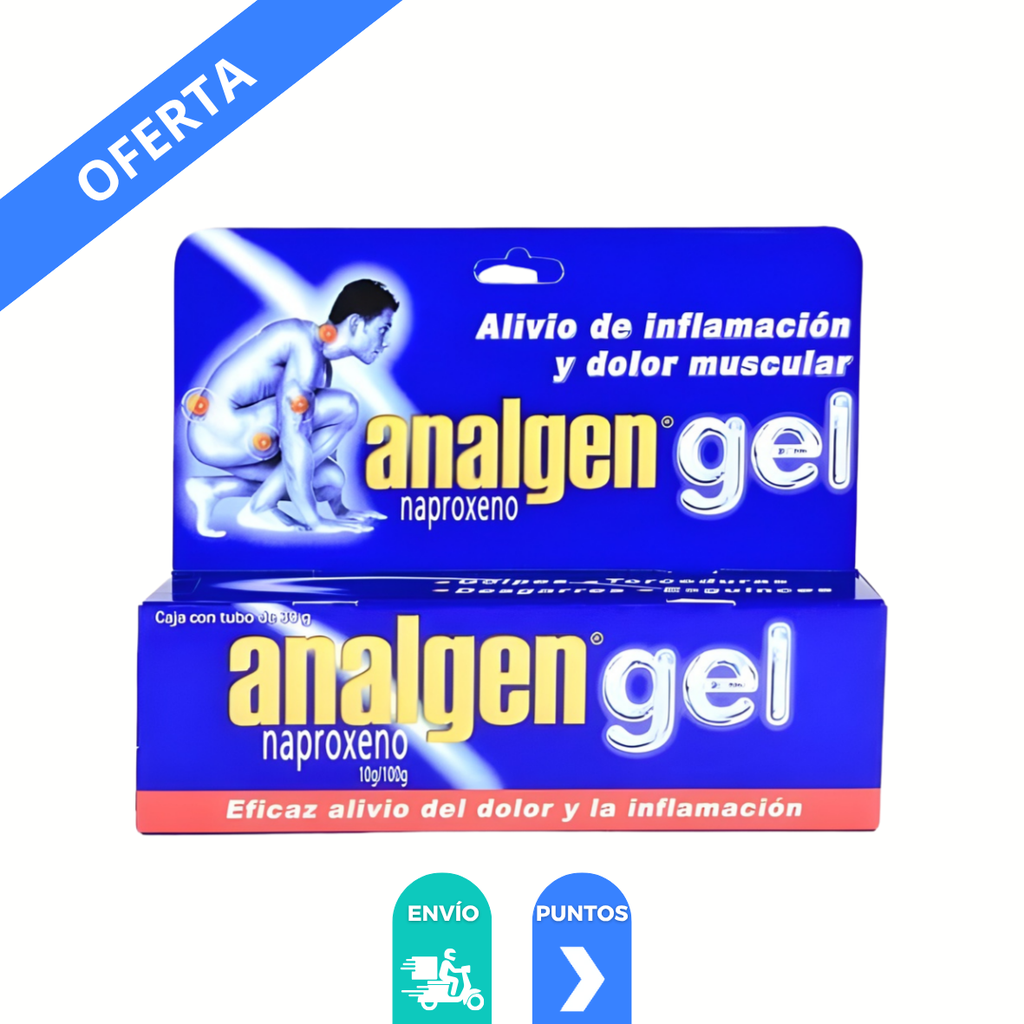 ANALGEN GEL 10 G/100 G TUBO C/30 G NAPROXENO LAB LIOMONT