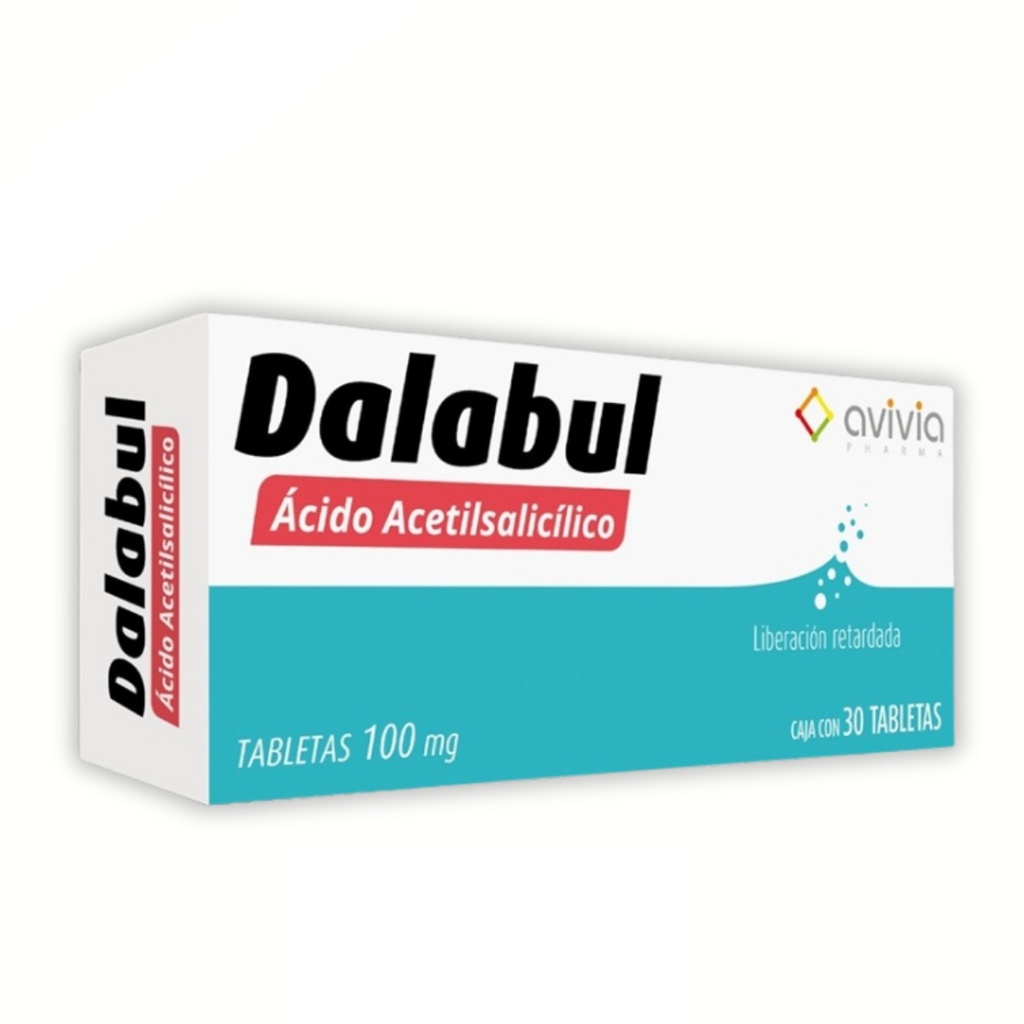 [4662] ACIDO ACETILSALICILICO 100 MG C/30 TAB LIBERACION RETARDADA DALABUL LAB AVIVIA