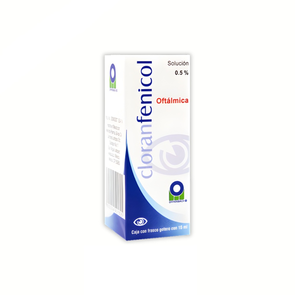 CLORANFENICOL 5% SOL OFTALMICA 5 MG/ML FCO GOTERO C/15 ML FENICOL LAB OFFENBACH MEXICANA