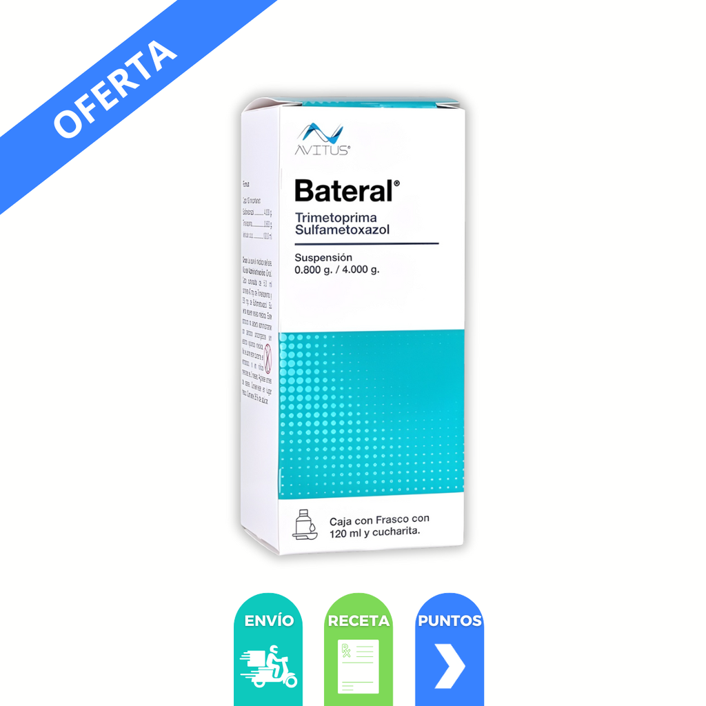 TRIMETOPRIMA SULFAMETOXAZOL SUSPENSION 0.8/4 G/100 ML FCO C/120 ML BATERAL LAB ALLEN