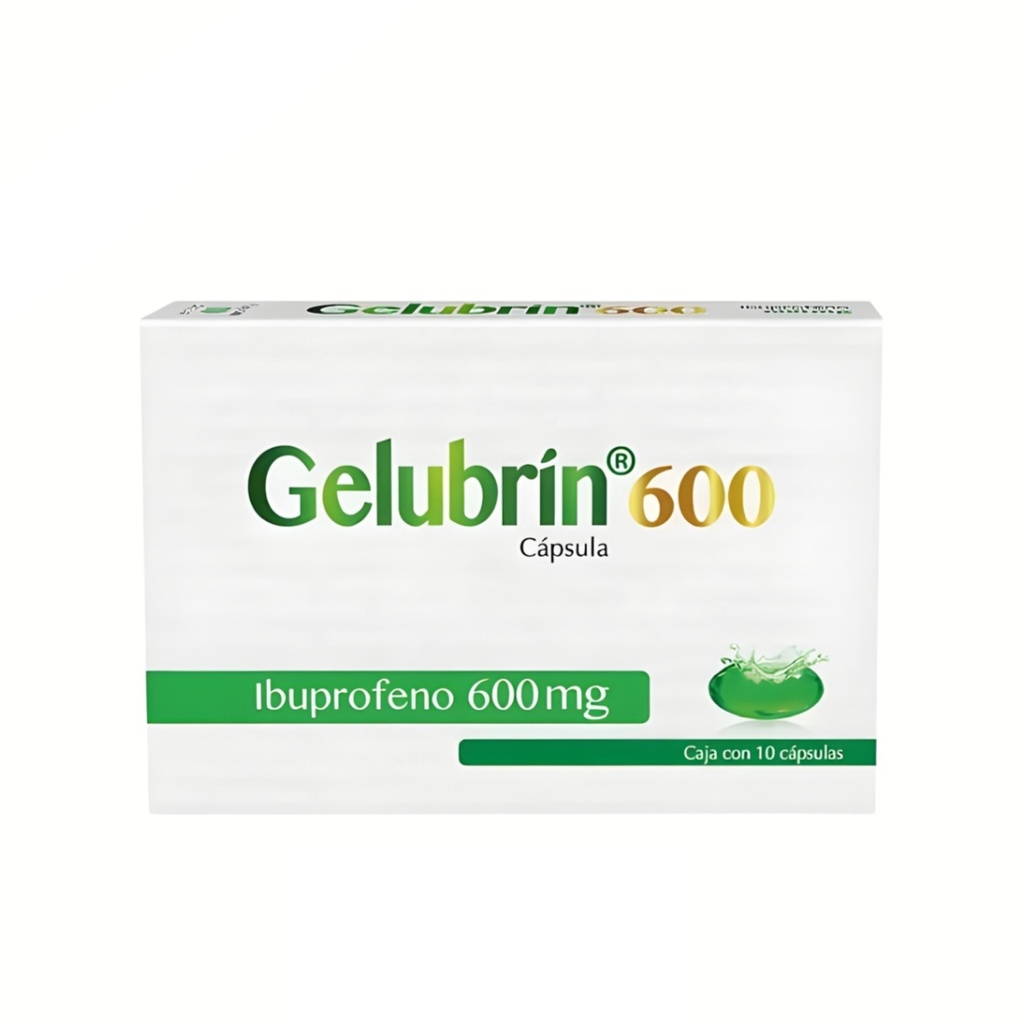 IBUPROFENO 600 MG C/10 CAP GELUBRIN 600 LAB PROGELA
