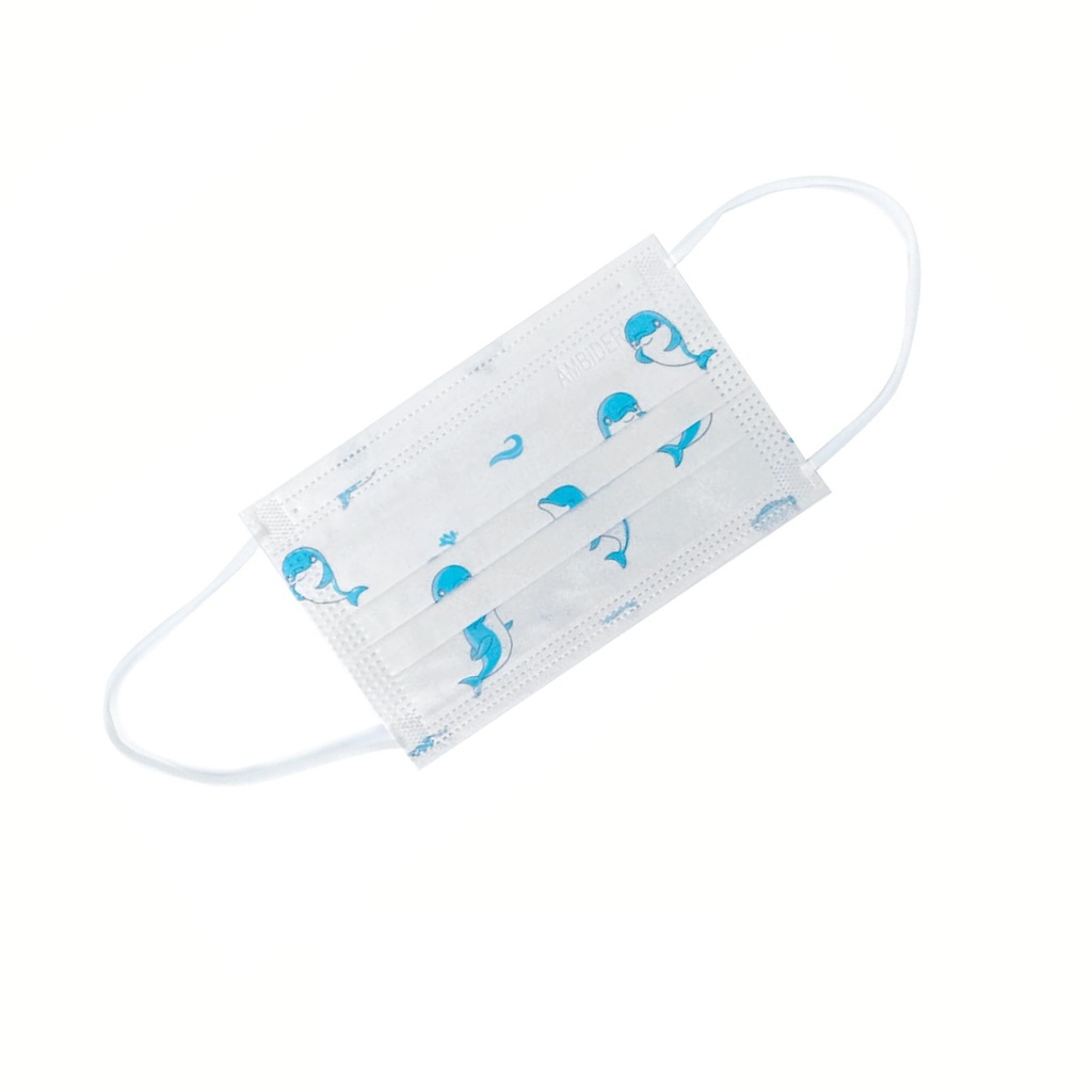 CUBREBOCA INFANTIL CON ESTAMPADO 3 PLIEGOS CON ELASTICO PAR AMBIDERM