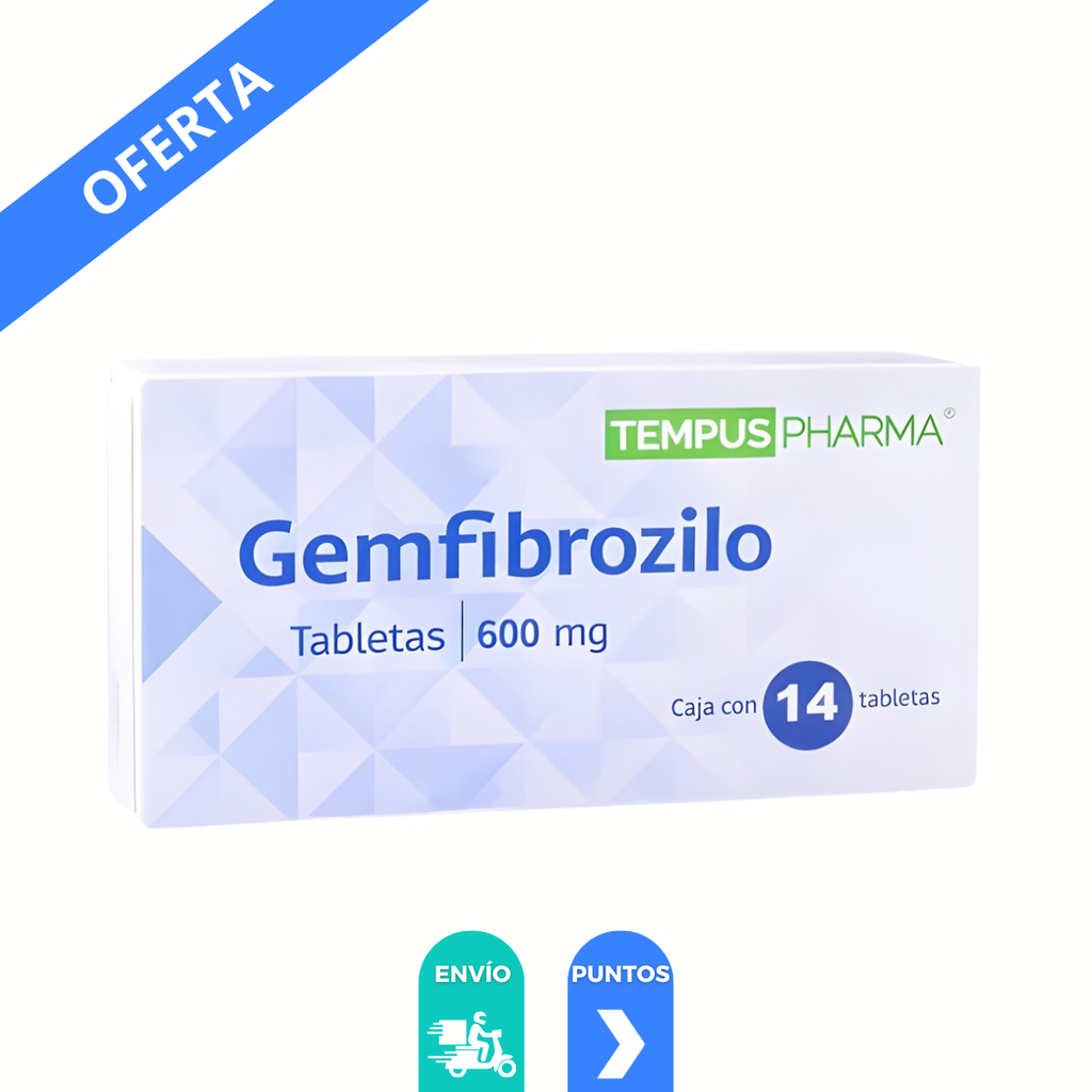 GEMFIBROZILO 600 MG C/14 TAB LAB TEMPUS PHARMA