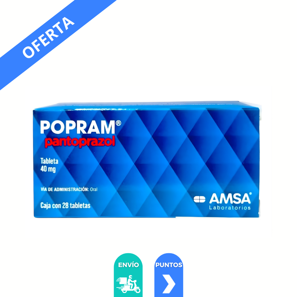 [4707] PANTOPRAZOL 40 MG C/28 TAB POPRAM LAB AMSA