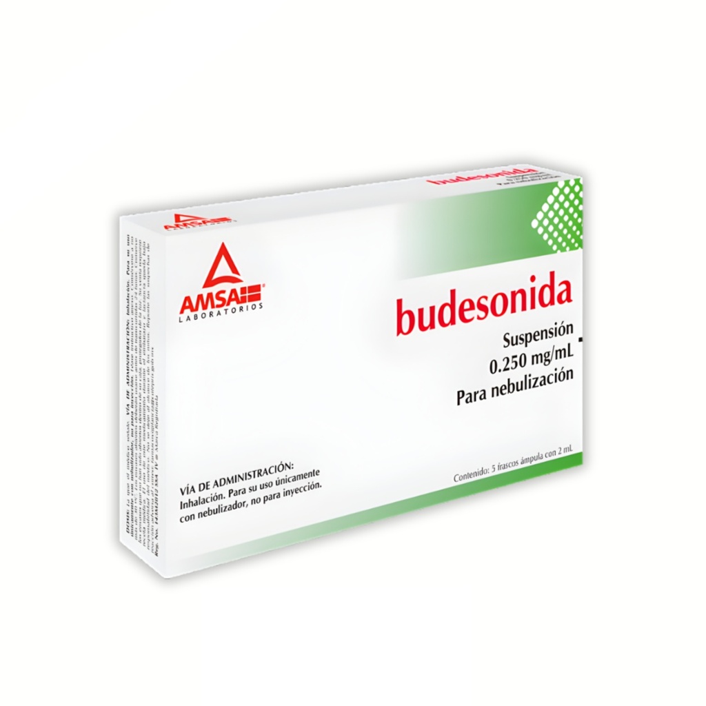 BUDESONIDA SUSP P/NEBULIZAR 0.250 MG/2 ML C/5 AMP (0.125 MG/ML) LAB AMSA (PULMICORT)