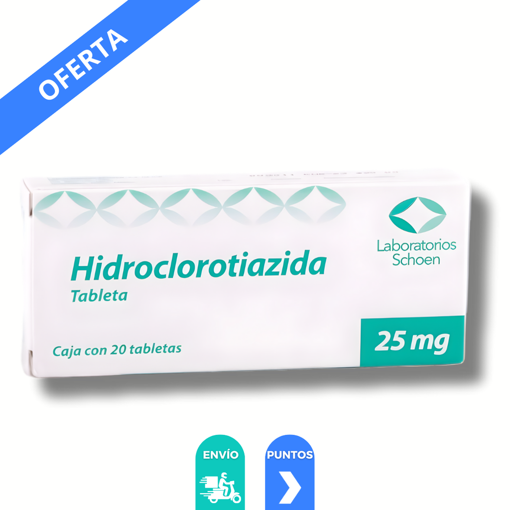 HIDROCLOROTIAZIDA 25 MG C/20 TAB LAB SCHOEN