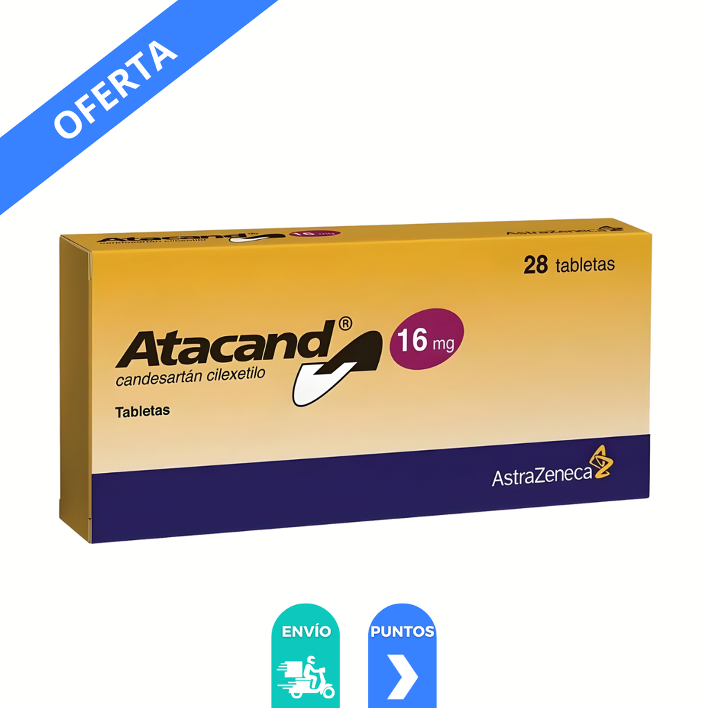 ATACAND 16 MG C/28 TAB CANDESARTAN CILEXETILO LAB ASTRAZENECA