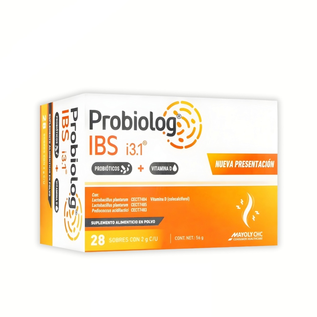 PROBIOLOG IBS 2 G C/28 SOBRES SUPLEMENTO ALIMENTICIO LACTOBACILLUS PLANTARUM ACIDILACTICI VITAMINA D LAB MAYOLY CHC