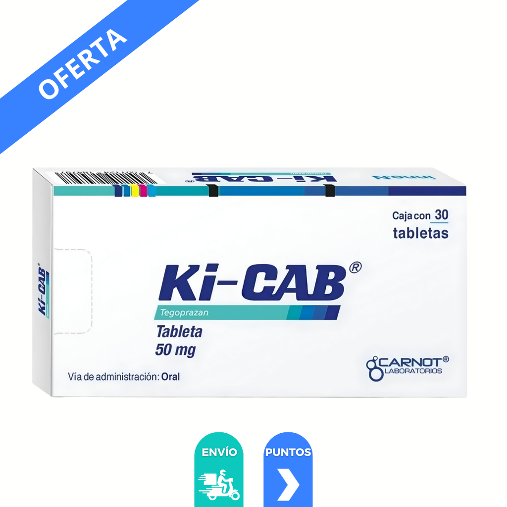 KI-CAB 50 MG C/30 TAB TEGOPRAZAN LAB CARNOT