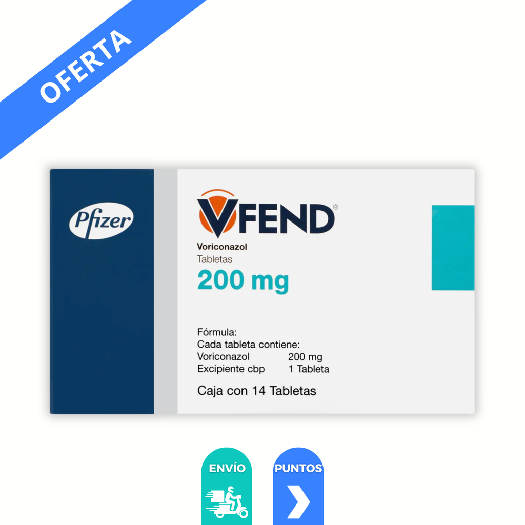 VFEND 200 MG C/14 TAB VORICONAZOL LAB PFIZER
