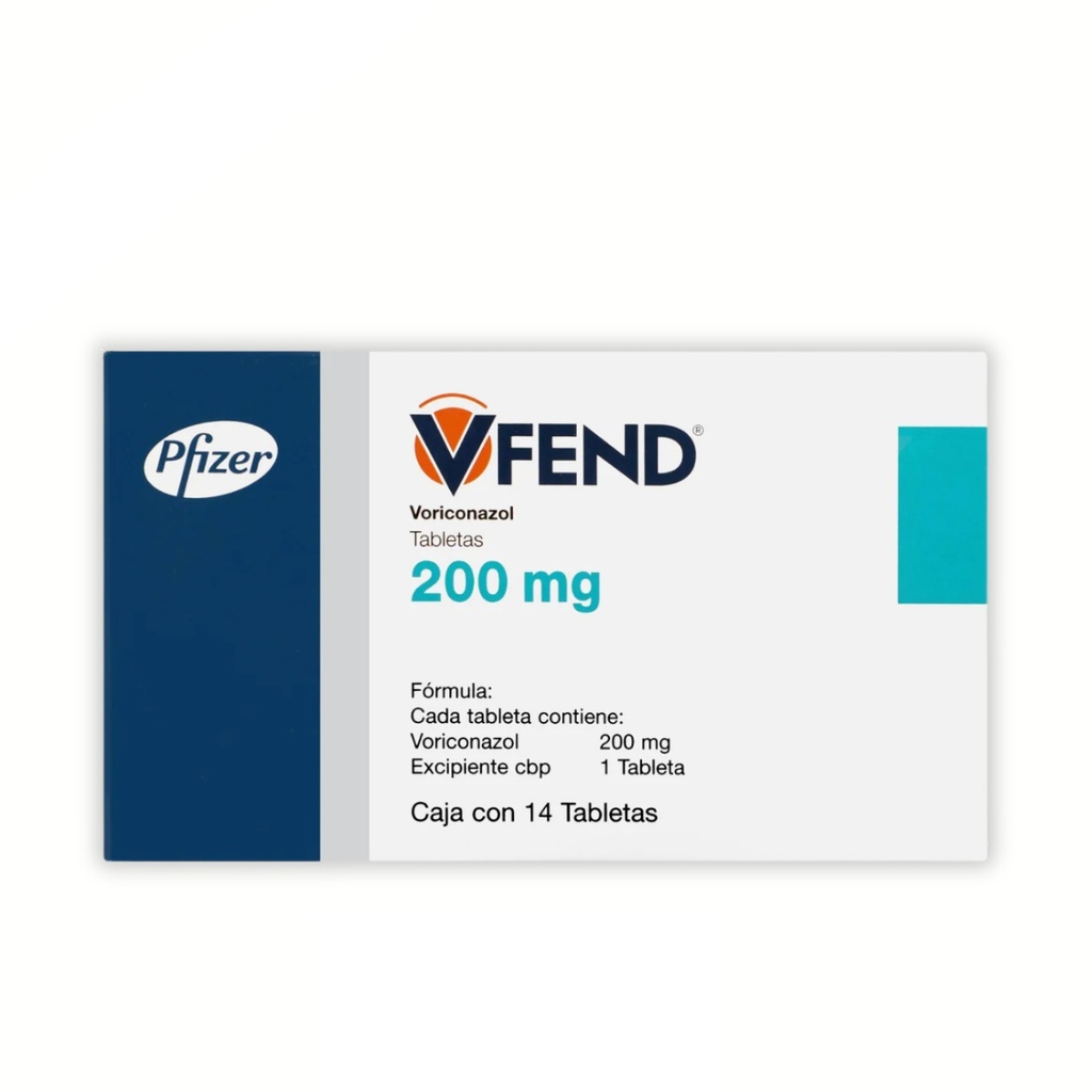 VFEND 200 MG C/14 TAB VORICONAZOL LAB PFIZER