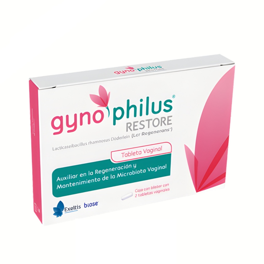 GYNOPHILUS RESTORE C/2 TAB VAGINALES LCR REGENERANS LAB EXELTIS