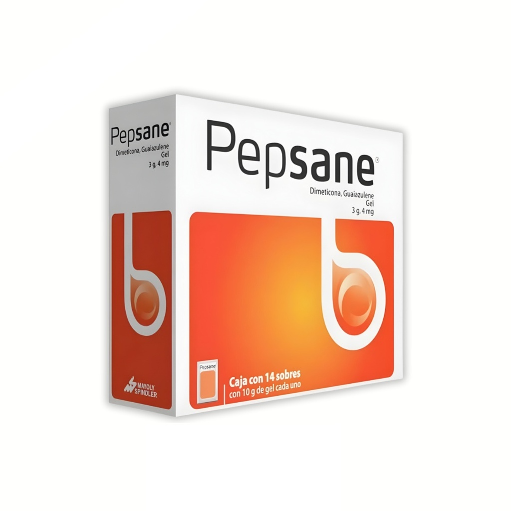 PEPSANE GEL 3 G/4 MG/10 G C/14 SOBRES DIMETICONA GUAIAZULENE LAB LAB MAYOLY
