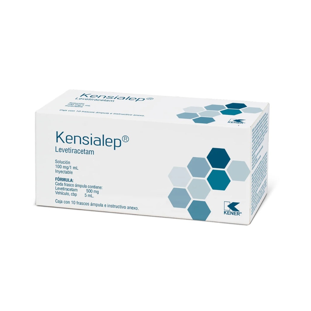 LEVETIRACETAM SOL INY 100 MG/ML C/10 AMP KENSIALEP LAB KENER (KEPPRA)