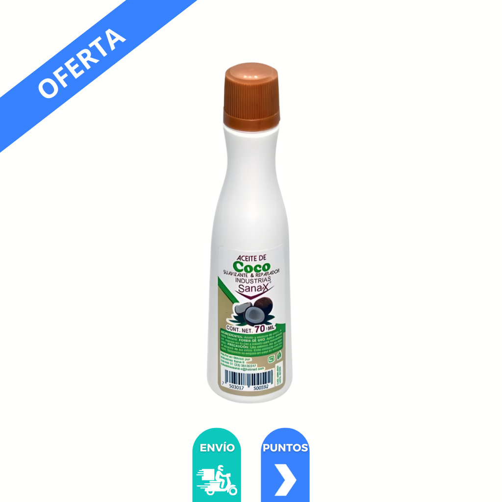 ACEITE DE COCO C/70 ML LAB SANAX