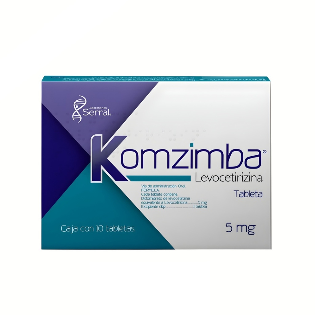 LEVOCETIRIZINA 5 MG C/10 TAB KOMZIMBA LAB SERRAL