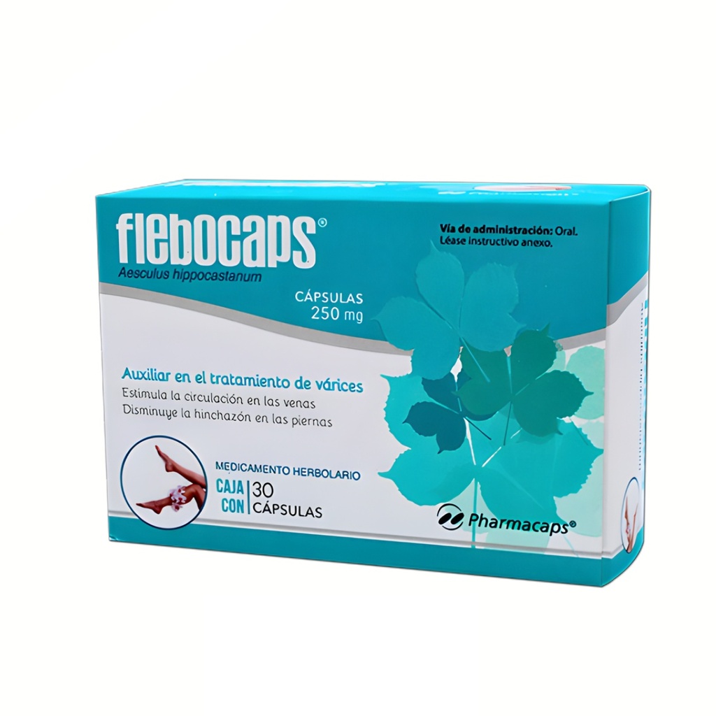 FLEBOCAPS 250 MG C/30 CAP AESCULUS HIPPOCASTANUM LAB PHARMACAPS (CASTAÑO DE INDIAS)