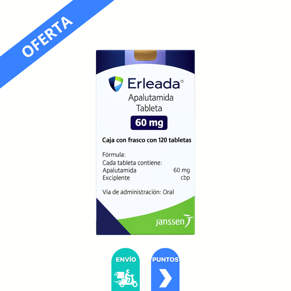 ERLEADA 60 MG C/120 TAB APALUTAMIDA LAB JANSSEN