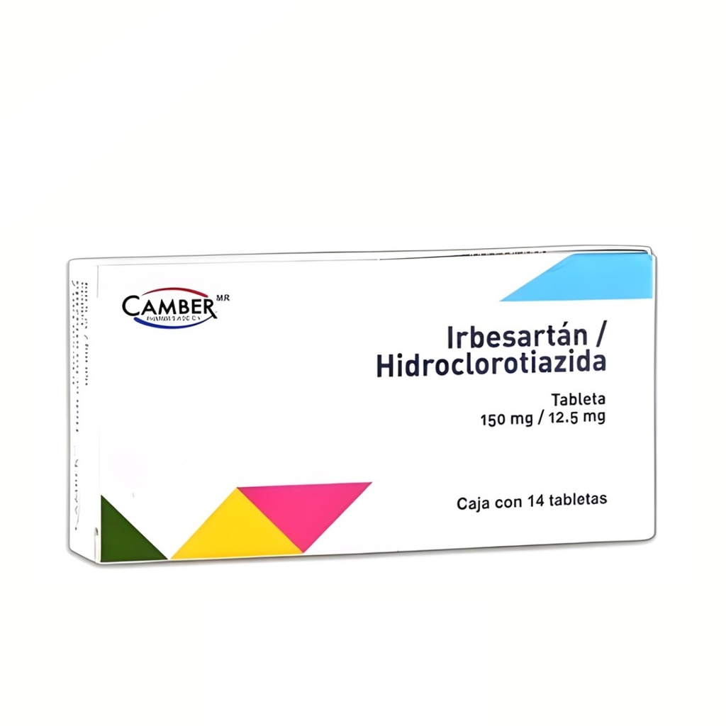 IRBESARTAN HIDROCLOROTIAZIDA 150/12.5 MG  C/14 TAB LAB CAMBER PHARMA