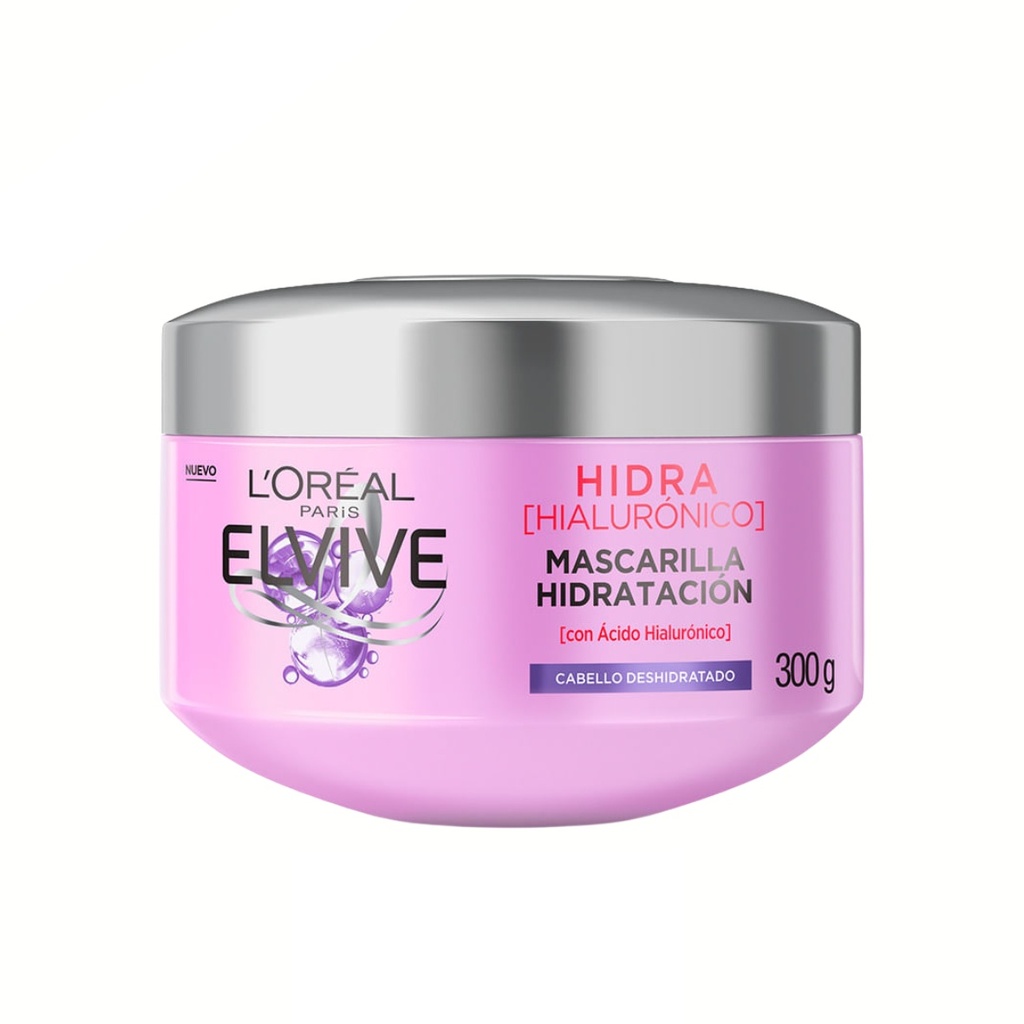 ELVIVE HIDRA 300 G MASCARILLA PARA CABELLO CON ACIDO HIALURONICO LOREAL PARIS