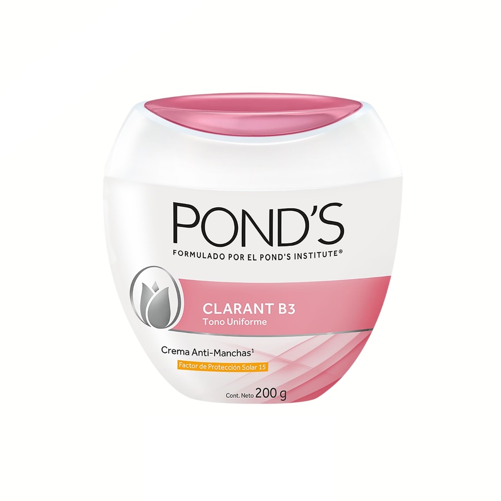 CREMA PONDS CLARANT B3 ANTI-MANCHAS C/200 G FPS15 TONO UNIFORME LAB UNILEVER