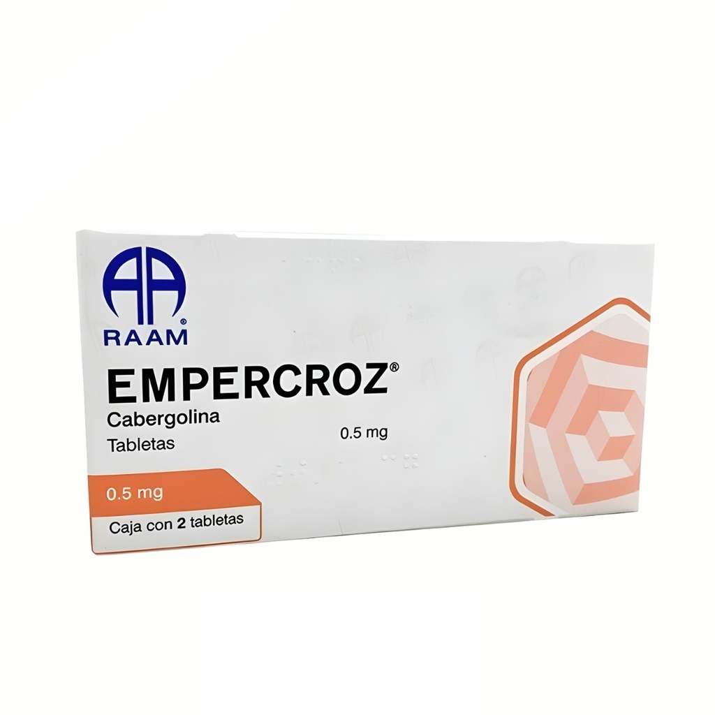 [4772] CABERGOLINA 0.5 MG C/2 TAB EMPERCROZ LAB RAAM