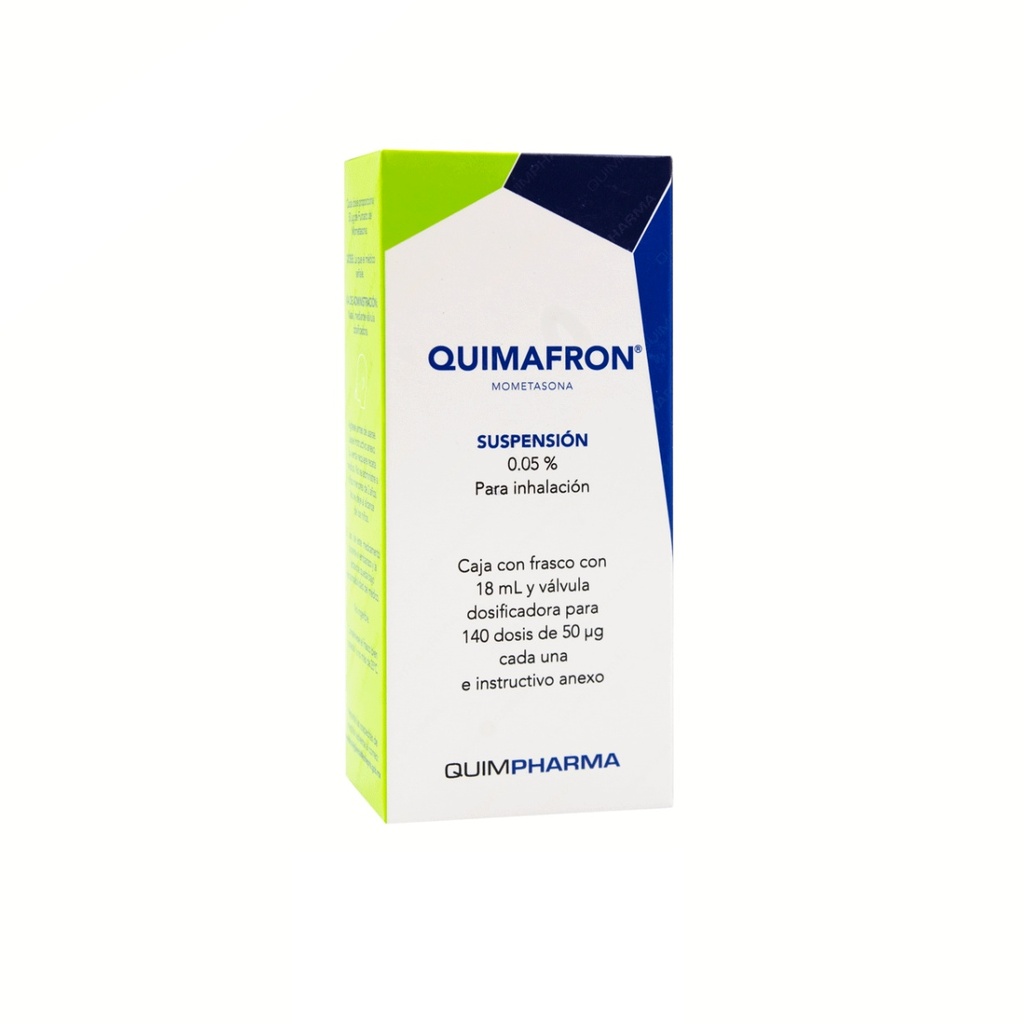 MOMETASONA SUSP P/INHALACION 0.05% C/18 ML QUIMAFRON LAB QUIMPHARMA