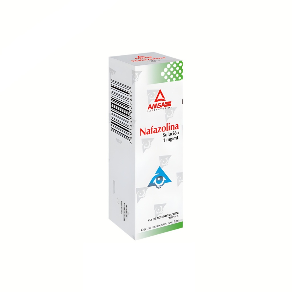 NAFAZOLINA SOL OFTALMICA 1 MG/ML FCO GOTERO C/15 ML LAB AMSA
