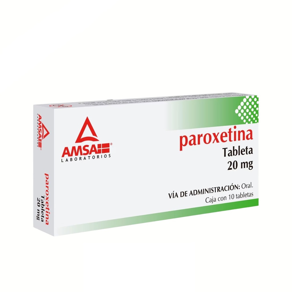 PAROXETINA 20 MG C/10 TAB LAB AMSA