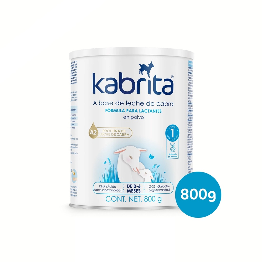 KABRITA ETAPA 2 800 G POLVO FORMULA PARA LACTANTES 6 - 12 MESES A BASE DE LECHE DE CABRA AUSNUTRIA