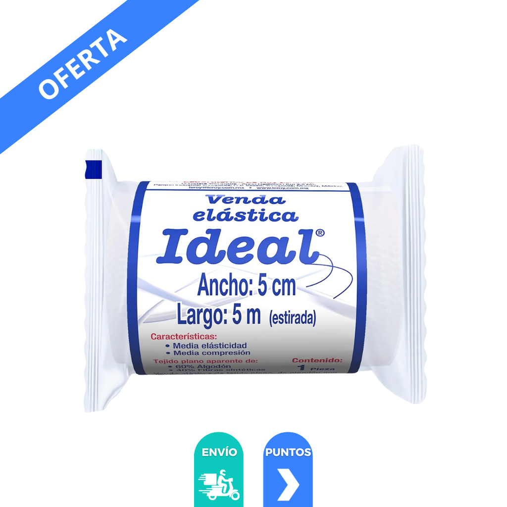 [4785] VENDA ELASTICA IDEAL 5 CM X 5 M PIEZA LEROY