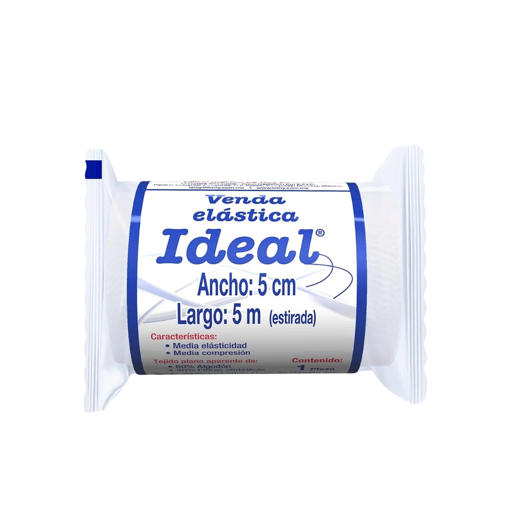 VENDA ELASTICA IDEAL 5 CM X 5 M PIEZA LEROY