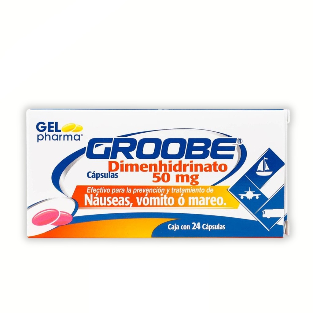 DIMENHIDRINATO 50 MG C/20 TAB GROOBE LAB GELPHARMA