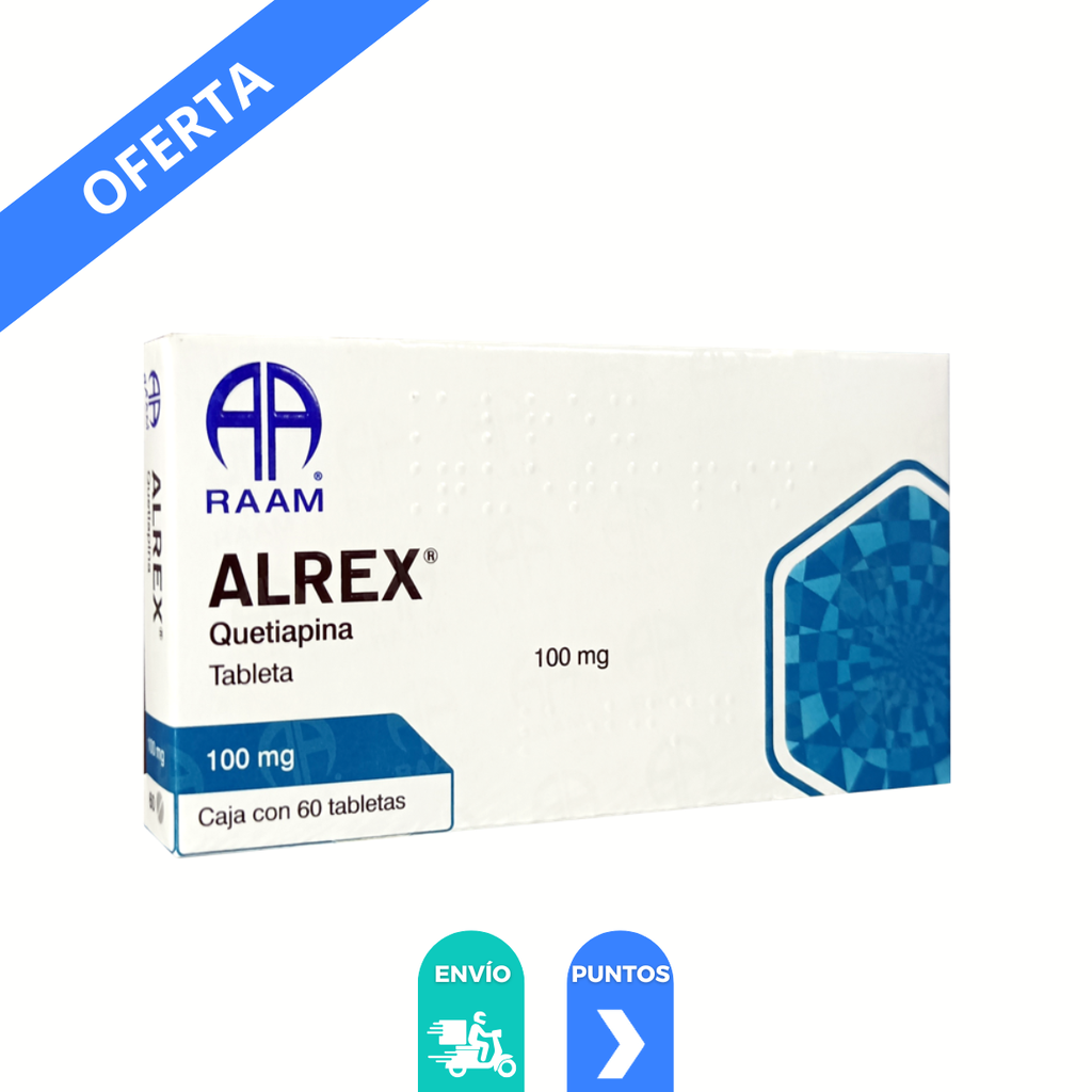 [4793] QUETIAPINA 100 MG C/60 TAB ALREX LAB RAAM