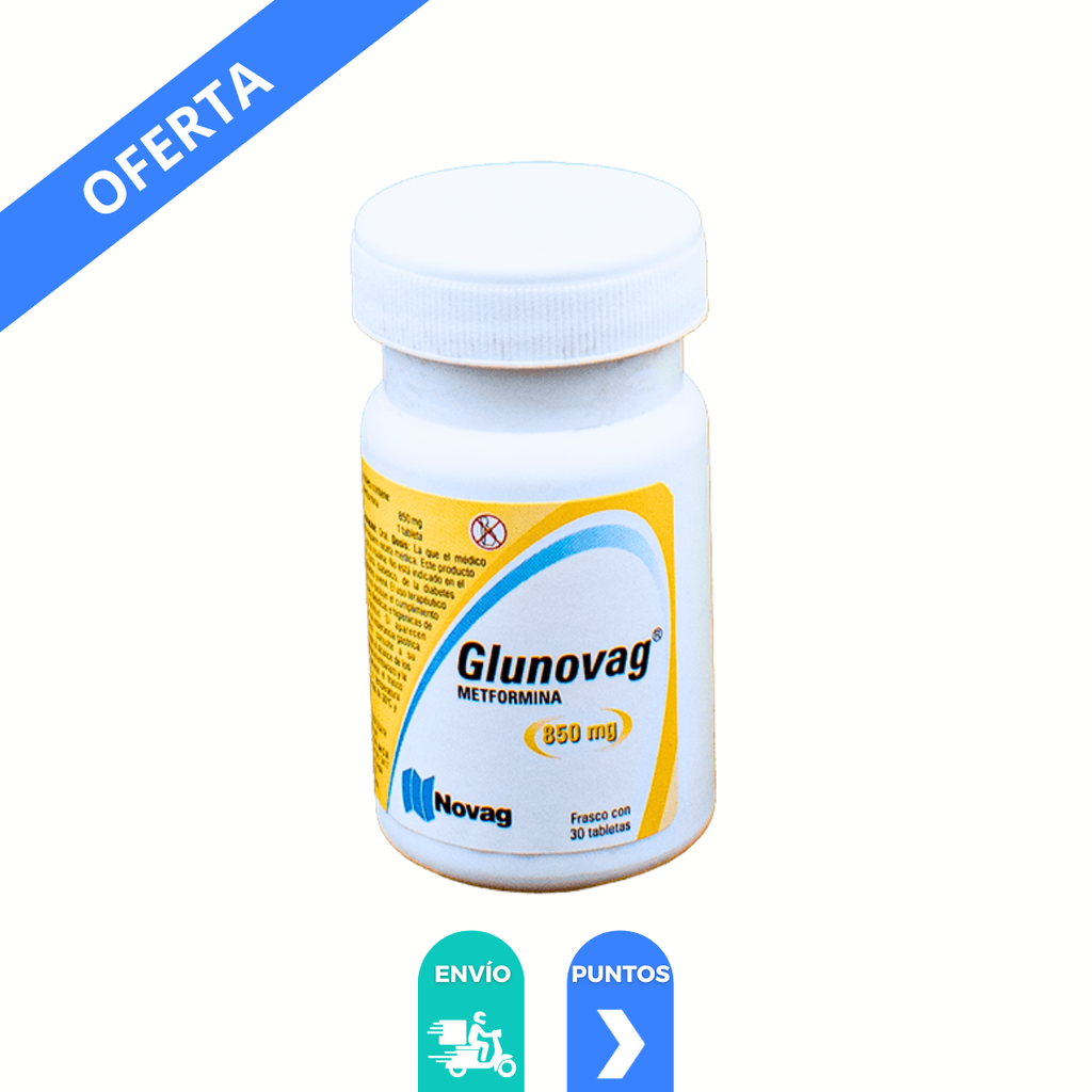 [4795] METFORMINA 850 MG C/30 TAB GLUNOVAG LAB NOVAG