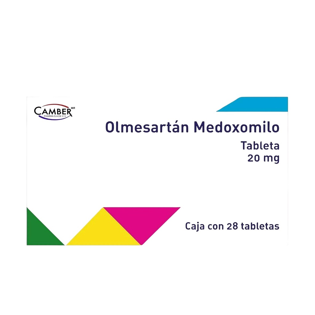 OLMESARTAN MEDOXOMILO 20 MG C/28 TAB LAB CAMBER PHARMA