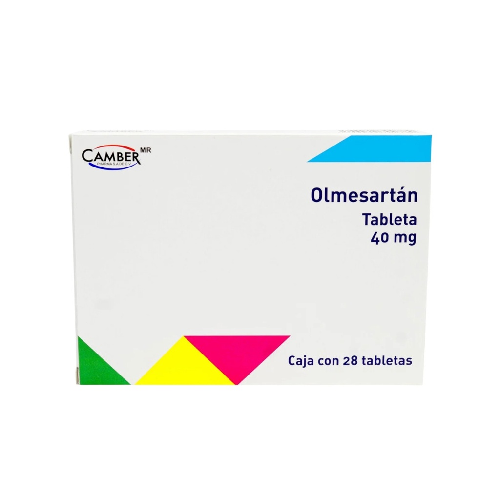 OLMESARTAN MEDOXOMILO 40 MG C/28 TAB LAB CAMBER PHARMA
