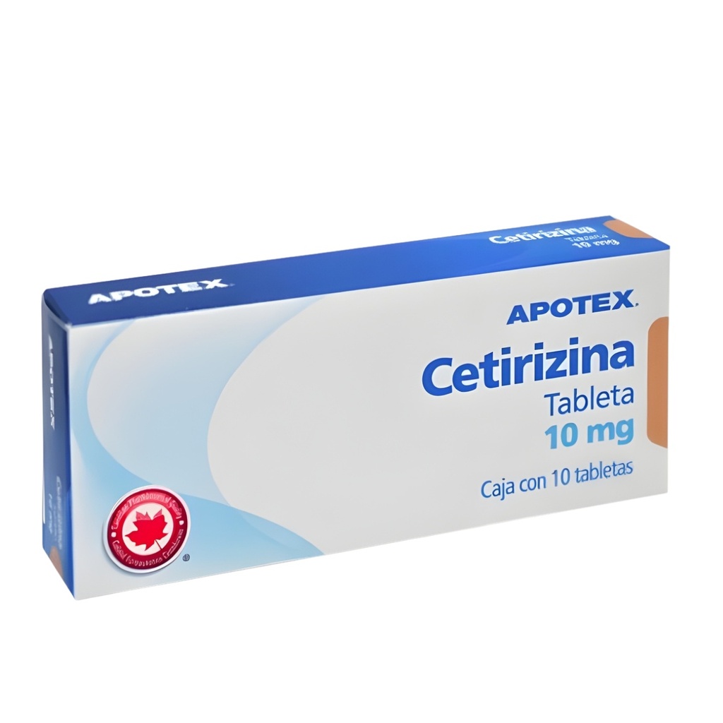 CETIRIZINA 10 MG C/10 TAB LAB APOTEX