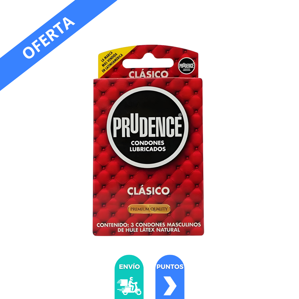 PRESERVATIVO PRUDENCE CLASICO C/3 PZAS LAB DKT
