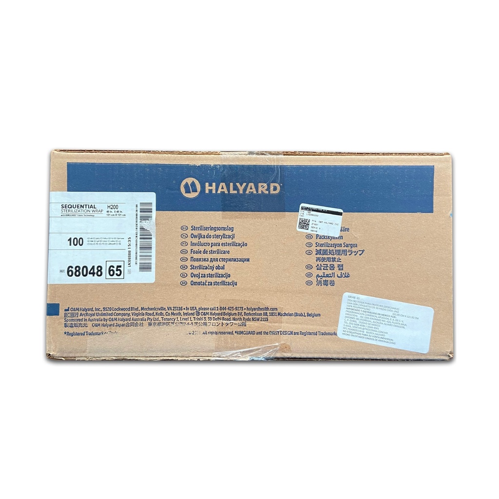 CAMPO P/ESTERILIZAR PAPEL GRADO MEDICO 121 X 121 CM C/100 PZAS REF 68048 HALYARD