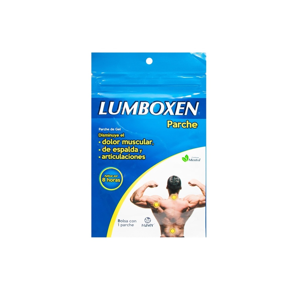 LUMBOXEN PARCHE DE GEL CAPSAICINA ALCANFOR MENTOL SALICILATO DE METILO LAB MAVER
