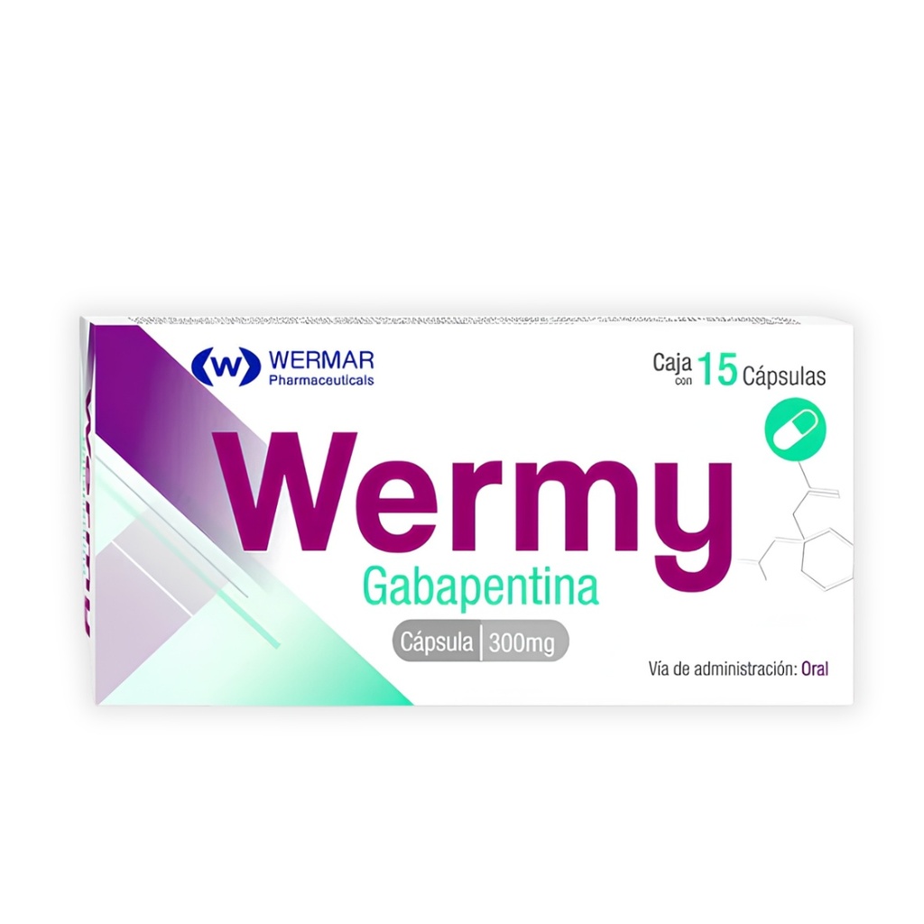 GABAPENTINA 300 MG C/15 CAP WERMY LAB WERMAR
