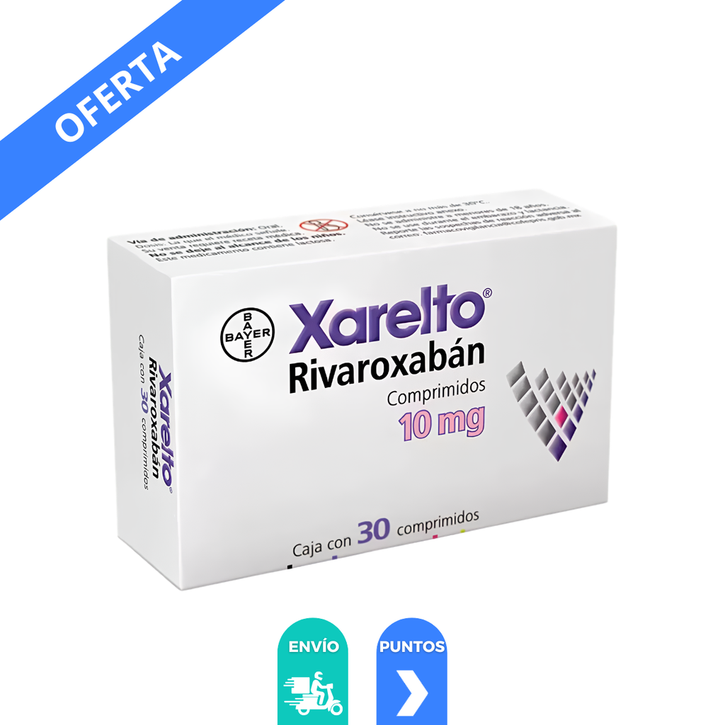 [4853] XARELTO 10 MG C/30 COMPRIMIDOS RIVAROXABAN LAB BAYER