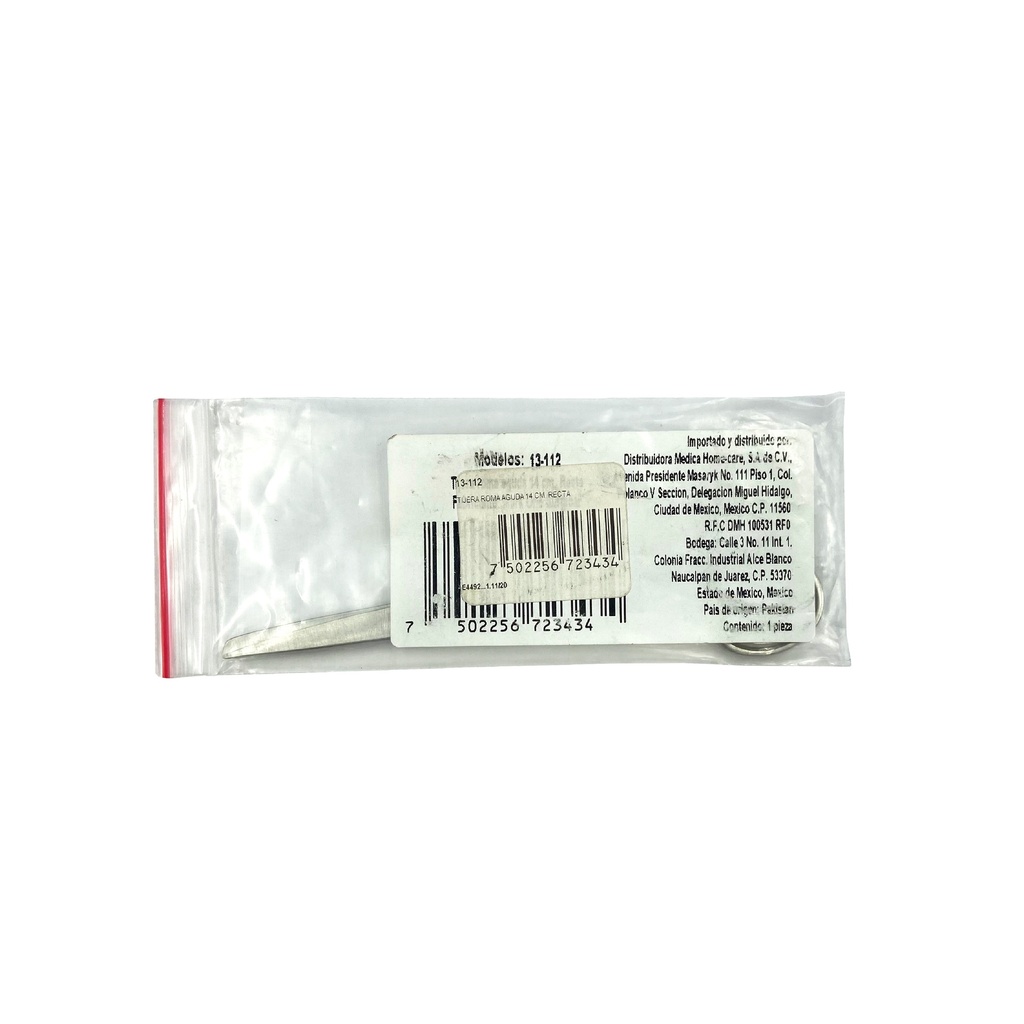 TIJERA ROMA AGUDA 14 CM RECTA HOME CARE