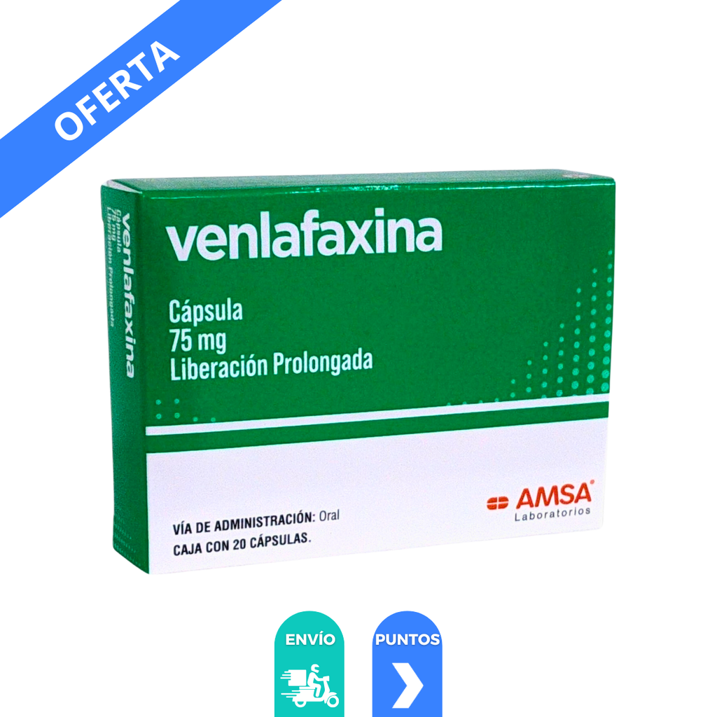 [4861] VENLAFAXINA 75 MG C/20 CAP LP LAB AMSA