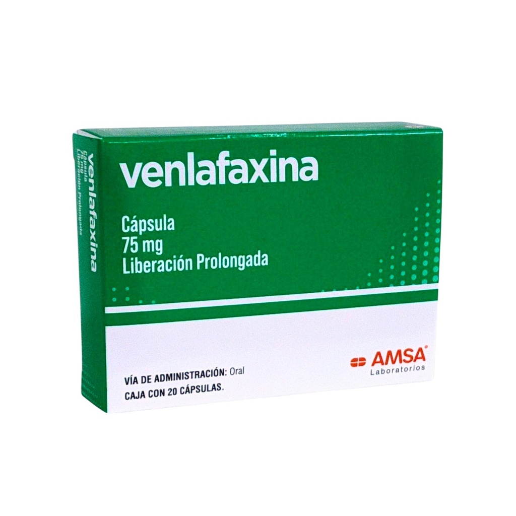 VENLAFAXINA 75 MG C/20 CAP LP LAB AMSA