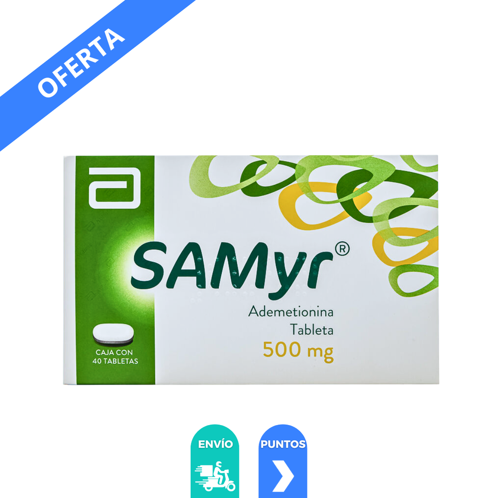 [4868] SAMYR 500 MG C/40 TAB ADEMETIONINA LAB ABBOTT