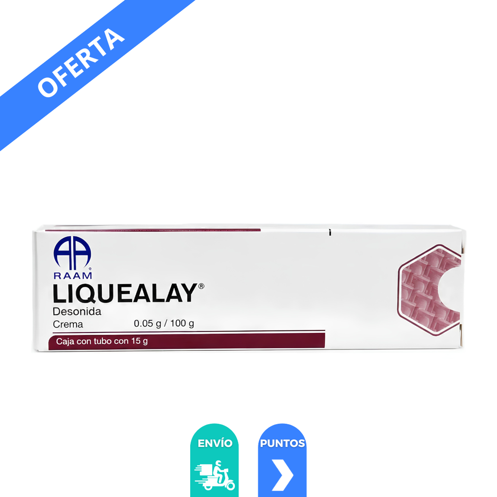 DESONIDA CREMA 0.05 G/100 G TUBO C/15 G LIQUEALAY LAB RAAM