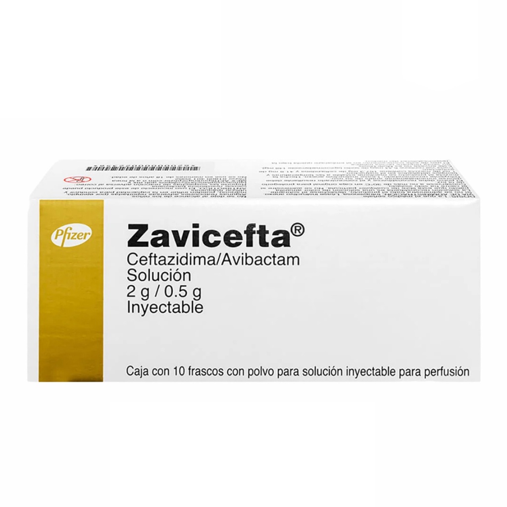 [2531] ZAVICEFTA SOL INY 2/0.5 G C/10 FCOS CEFTAZIDIMA AVIBACTAM LAB PFIZER